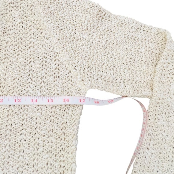 Vintage‎ A Pallas Original Irish Linen Cream Women’s Button Cardigan Sweater MED - Picture 11 of 15